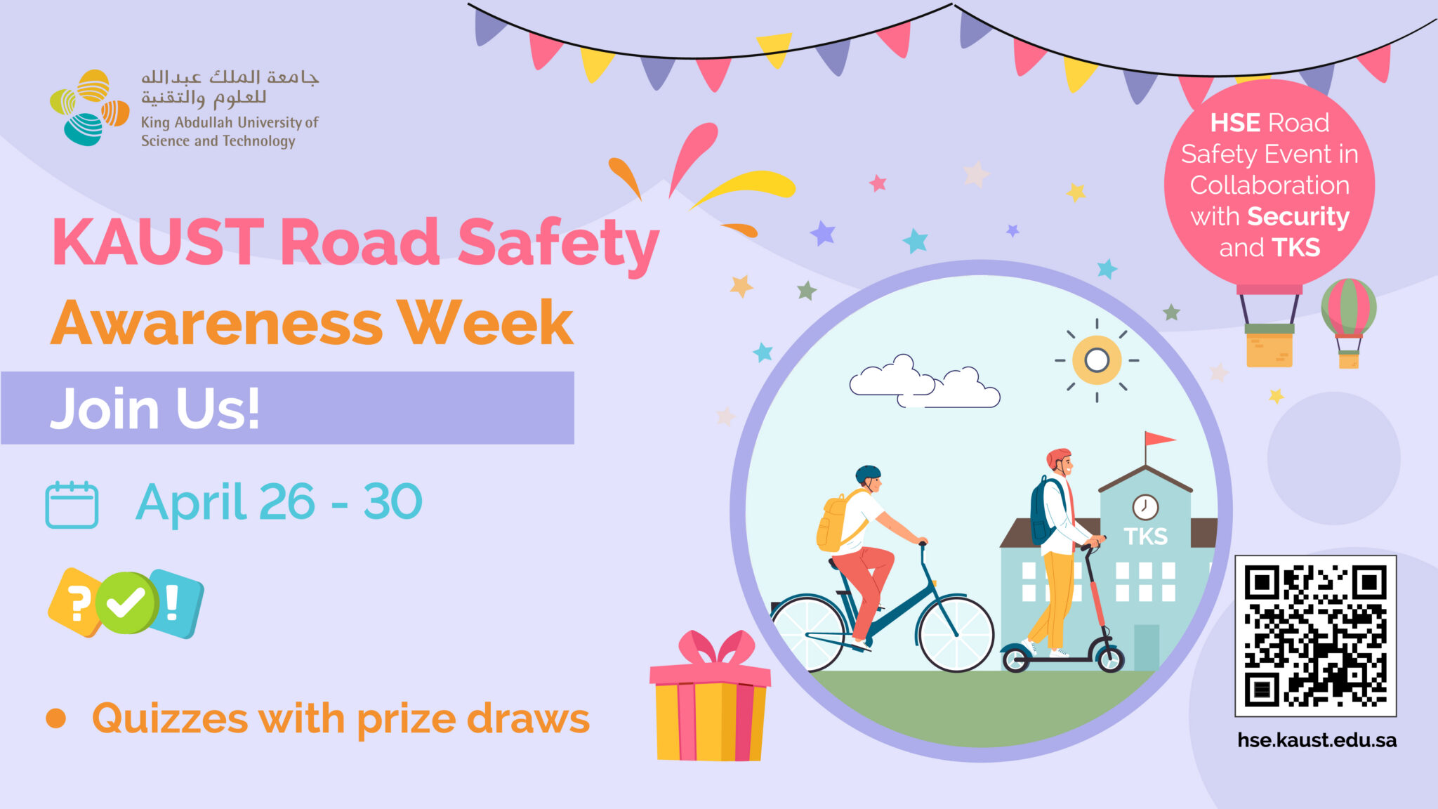 KAUST Road Safety Awareness Week (April 26–30) 